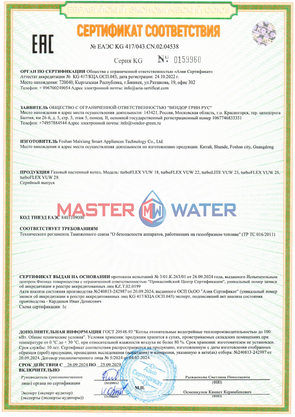Сертификат товара