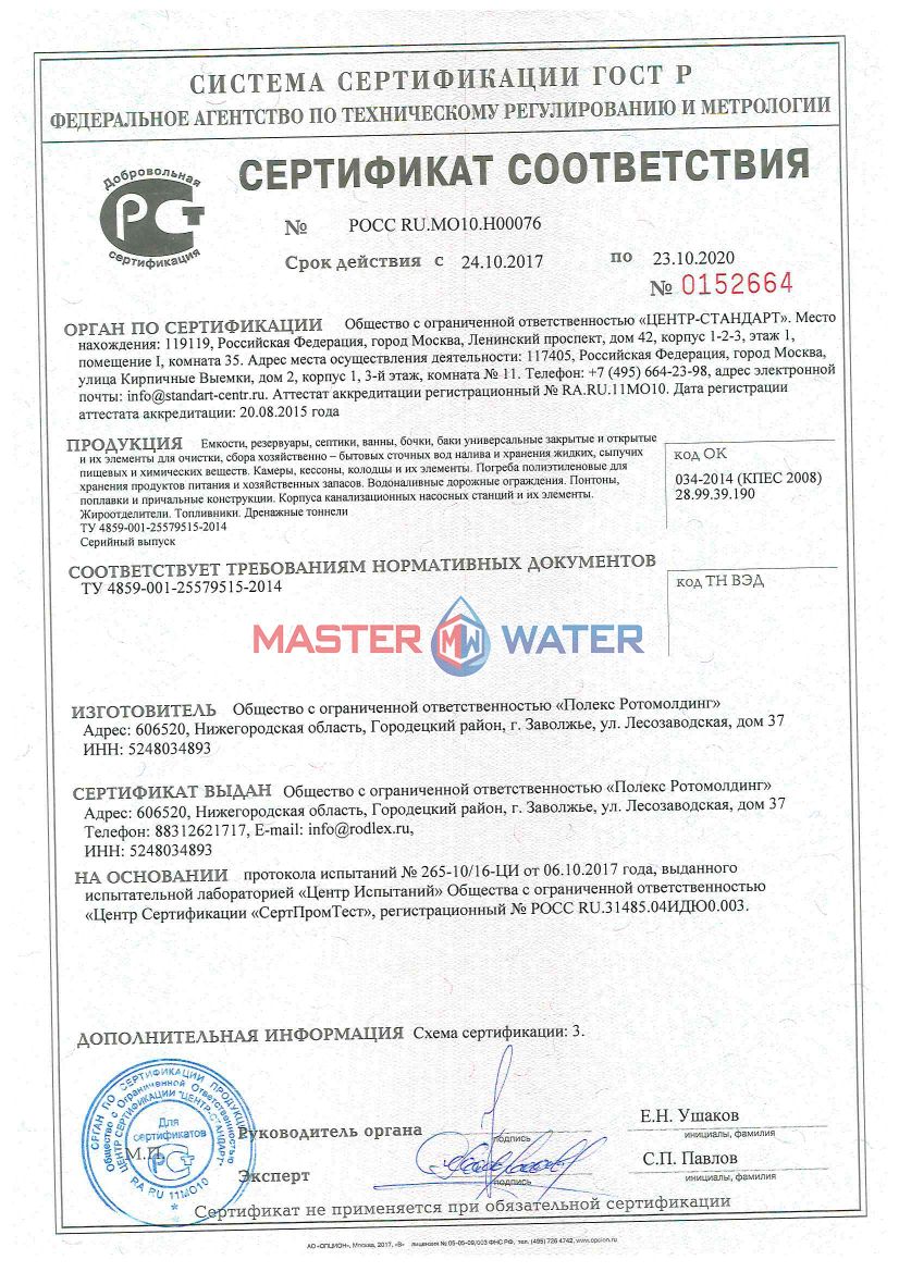 Сертификат товара