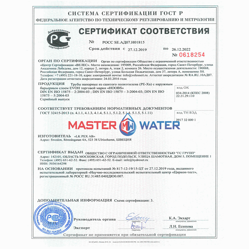 Сертификат товара