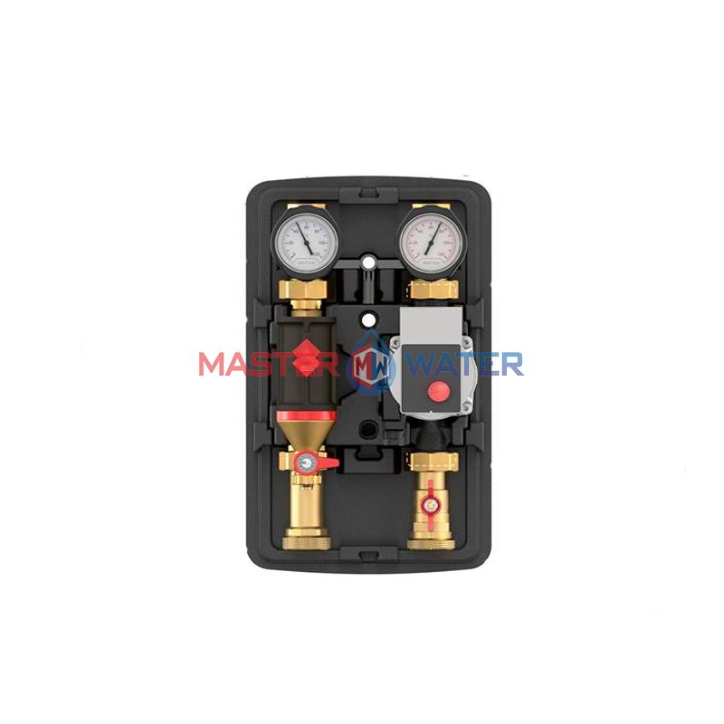 Насосная группа Meibes MeiFlow Top S UC-CS DN32 с сепаратором и насосом Grundfos UPM3 32-70 (арт.M66912.36C)