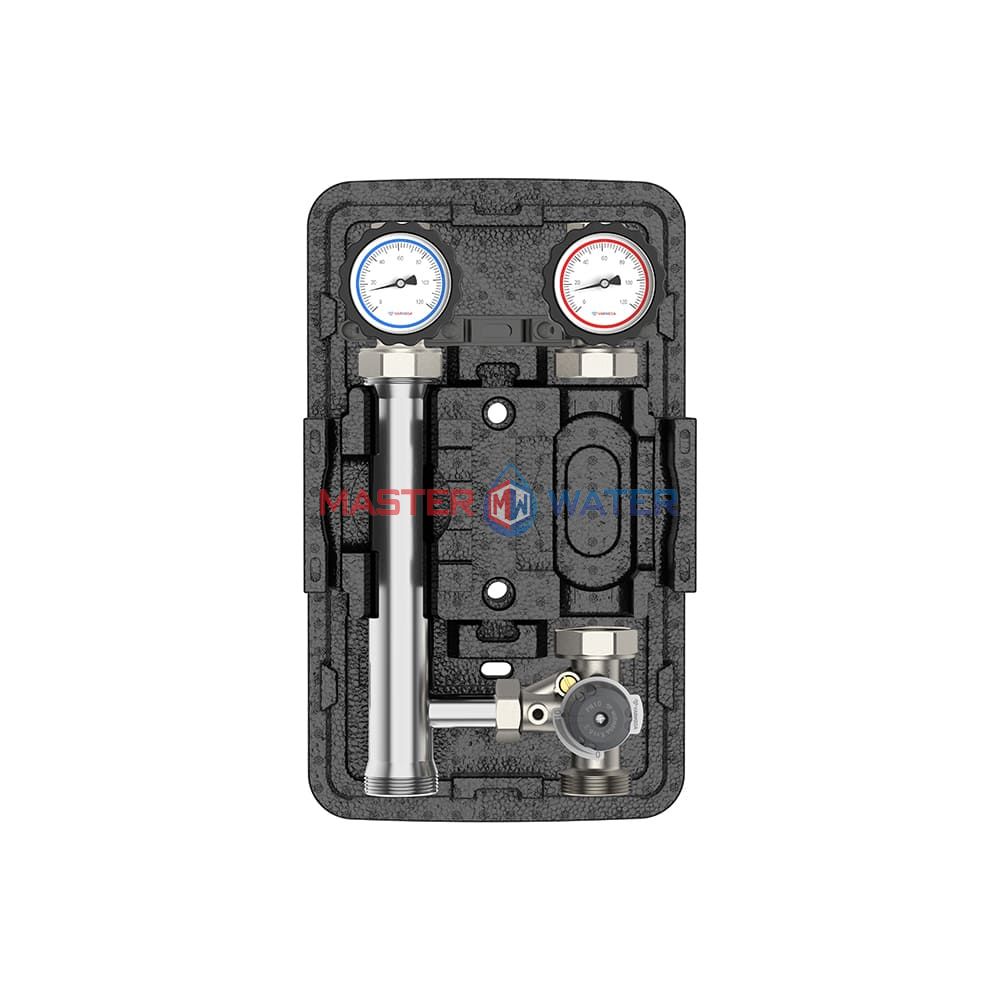 Насосная группа Varmega V-Flow VMPG12-250000 с 3-ходовым клапаном DN25, нержавеющая сталь без насоса и привода