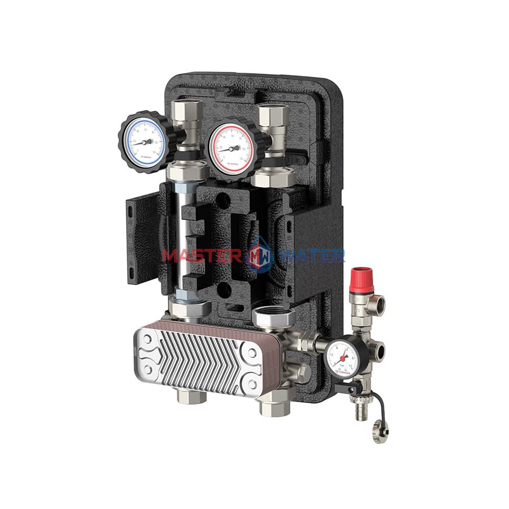Насосная группа Varmega V-Flow VMPG13-253000 с теплообменником DN25, 30 пластин, нержавеющая сталь без насоса