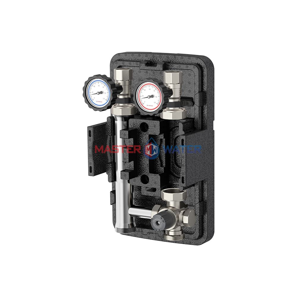 Насосная группа Varmega V-Flow VMPG11-250000 с термосмесительным клапаном DN25, нержавеющая сталь без насоса