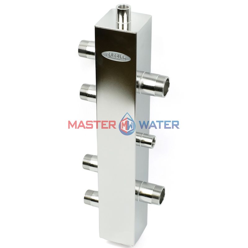 Коллектор распределительный Tim на 2 контура 1 1/2"x1" 100 кВт