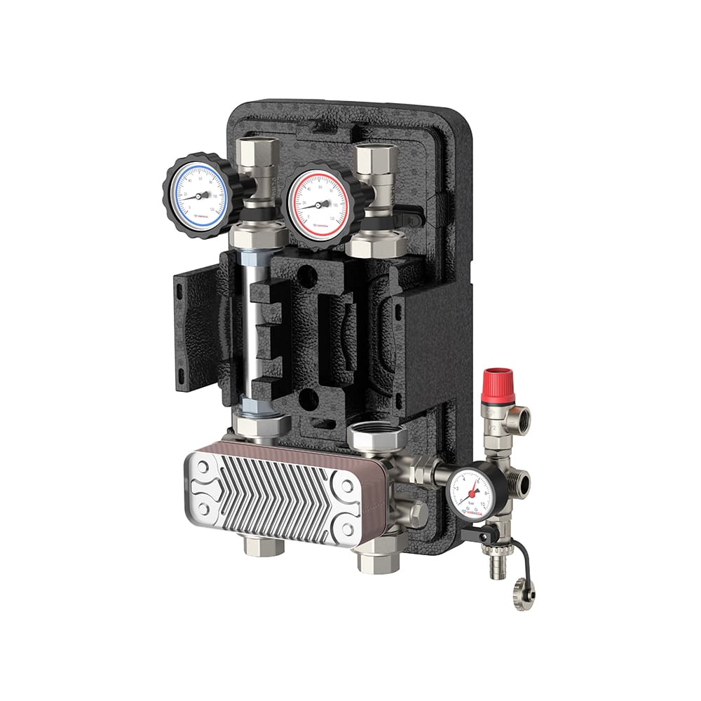 Насосная группа Varmega V-Flow VMPG13-252000 с теплообменником DN25, 20 пластин, нержавеющая сталь без насоса