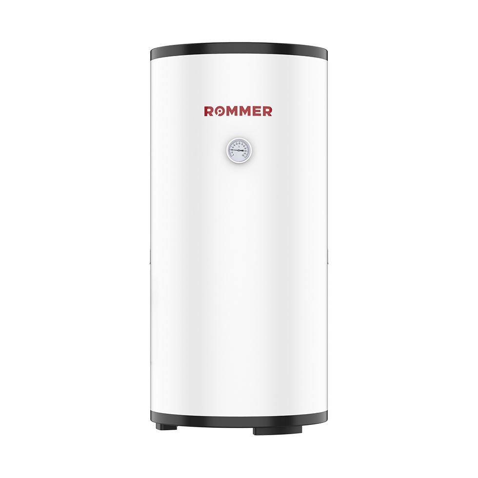 Бойлер косвенного нагрева ROMMER RWH-2110 GT напольный 200 л без ТЭНа